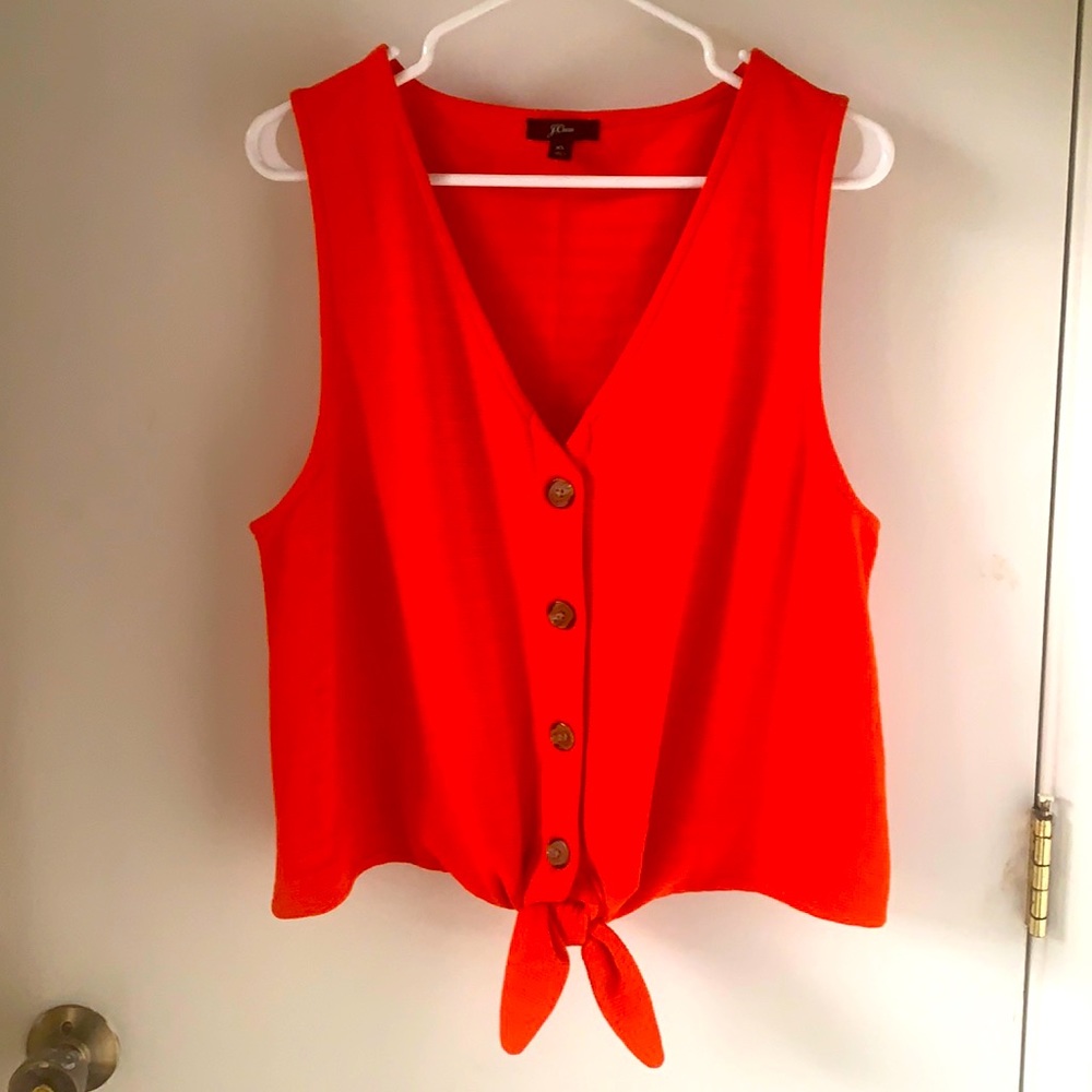 J. Crew front tie top